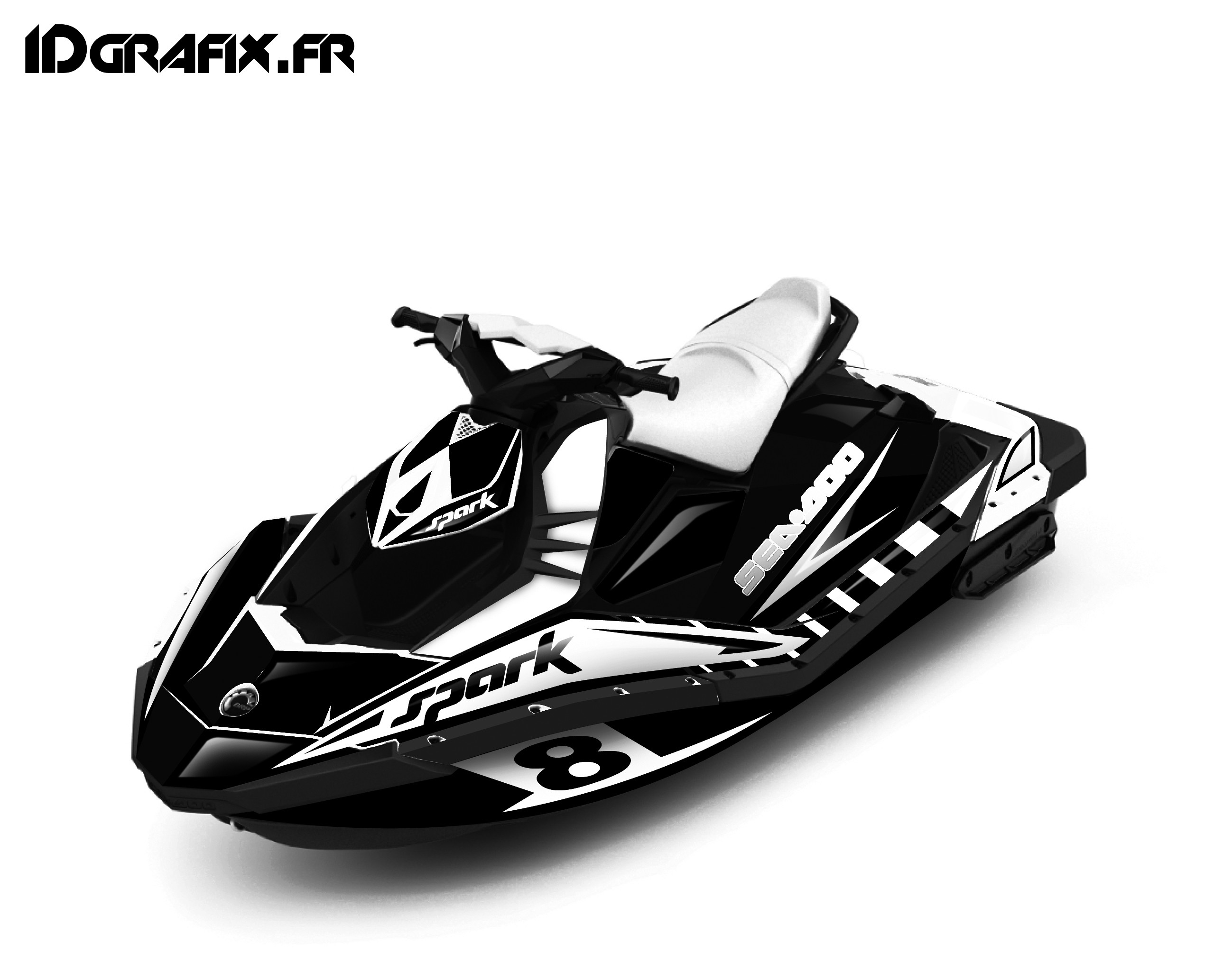 Polaris Trailblazer 250 >> Kit decoration, Full Spark Limited White for Seadoo Spark --idgrafix Polaris Trailblazer 250 >> Kit decoration, Full Spark Limited White for Seadoo Spark --idgrafix