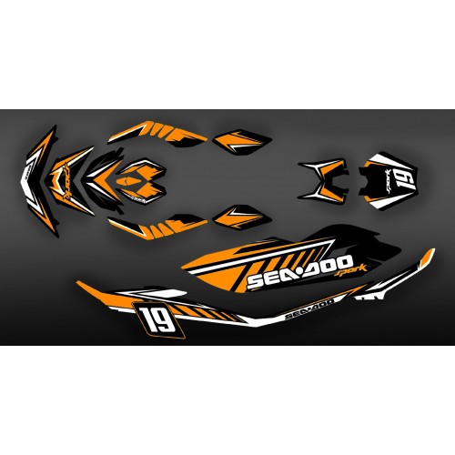 Kit dekor Full Spark Orange für Seadoo Spark - ENZO