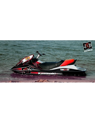 Kit décoration 100% Perso M Red (Medium) pour Kawasaki STX 15F