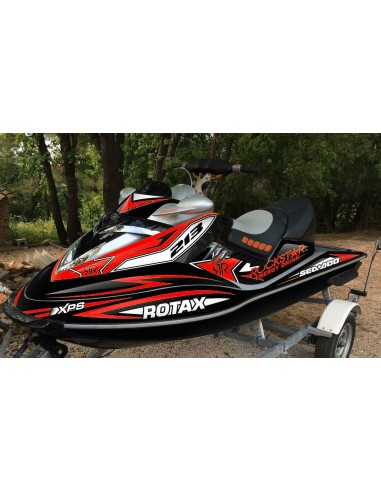 Kit décoration Rockstar Rouge pour Seadoo RXT 215-255