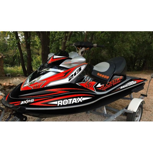Kit decoration Rockstar energy, Red for Seadoo RXT 215-255 - IDgrafix