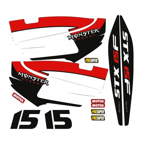 Kit de decoració Part per a Kawasaki STX 15F Vermell
