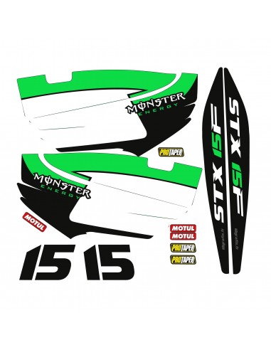 Kit décoration Partiel pour Kawasaki STX 15F Vert