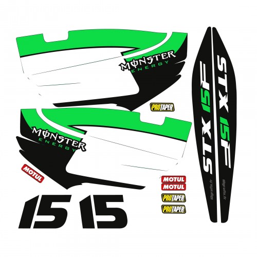 Kit de decoració Part per a Kawasaki STX 15F Verd