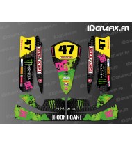 Kit-deco-100 % Custom Monster Schwarz für Kart TonyKart M4