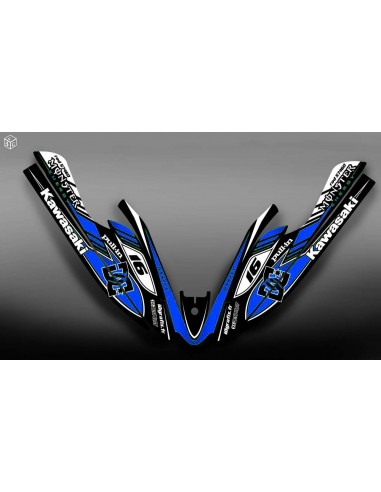 Kit décoration 100% Perso DC Blue pour Kawasaki SXR 800