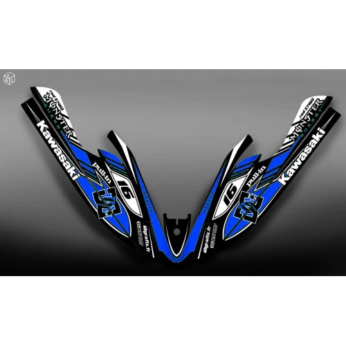 Kit decoration 100% Custom DC Blue for Kawasaki SXR 800 - IDgrafix