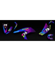 Kit décoration Reptile Vert - IDgrafix - Kawasaki KFX 450R