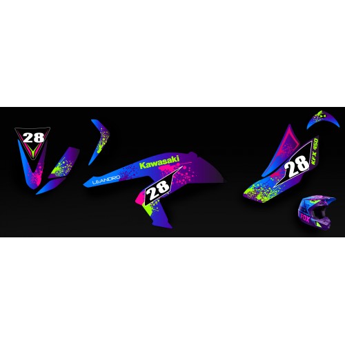 Kit décoration Reptile Vert - IDgrafix - Kawasaki KFX 450R - IDgrafix