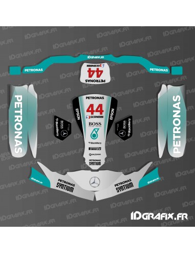 Kit déco F1-series Mercedes pour Karting SodiKart (PC + Réservoir)