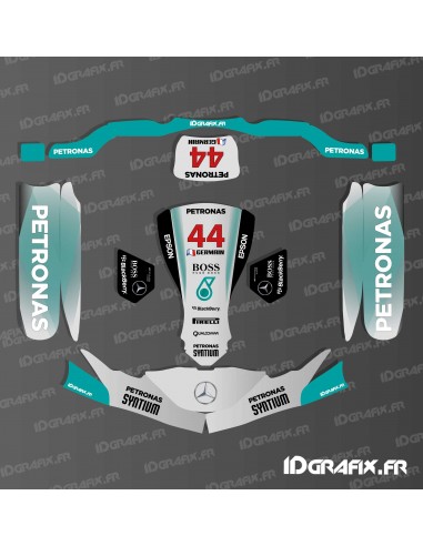 Kit deco F1-sèrie Mercedes de Karting SodiKart (PC + Dipòsit) -idgrafix