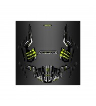 Kit decorazione 100% Personalizzato Mostro Verde /Carbonio - IDgrafix - Polaris RZR 1000 S/XP