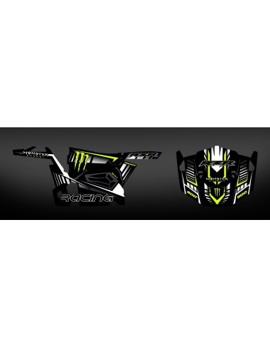 Kit décoration 100% perso Monster Carbon - IDgrafix - Polaris RZR 900