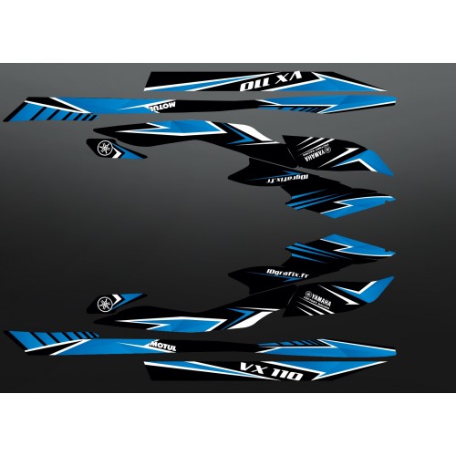 Kit décoration Factory Edition Bleu pour Yamaha VX 110 (2009-2014)-idgrafix