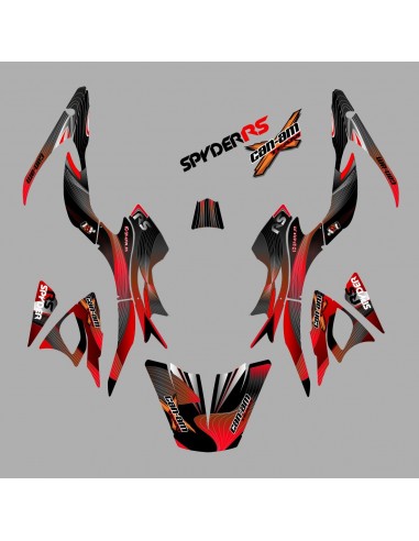 Kit de decoración de Revestimiento de color Rojo - IDgrafix - Can Am Spyder RS