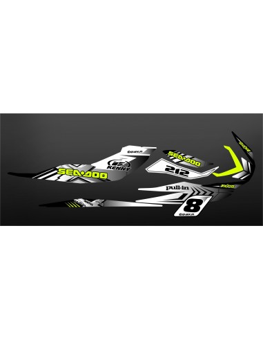 Kit décoration Race Pullin Blanc pour Seadoo RXP-X 260 / 300