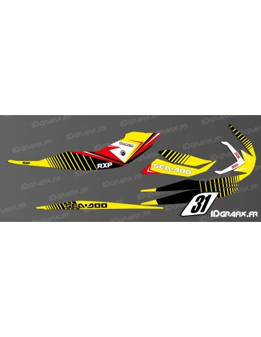 Kit de decoración de la Carrera De 2016 (Blanco) para la Seadoo RXP-X 260 / 300