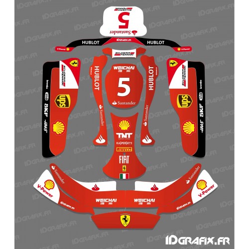 Kit déco F1-series Scuderia pour Karting CRG Rotax 125-idgrafix