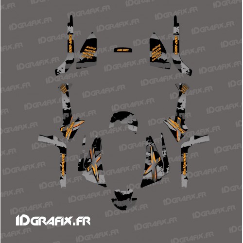Kit decorazione Light Snatch (Grigio-Arancio) - IDgrafix - Can Am 1000 Outlander G2