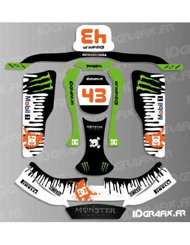 Kit deco 100% Personalizado Bloque Original de la serie para Kart KG EVO