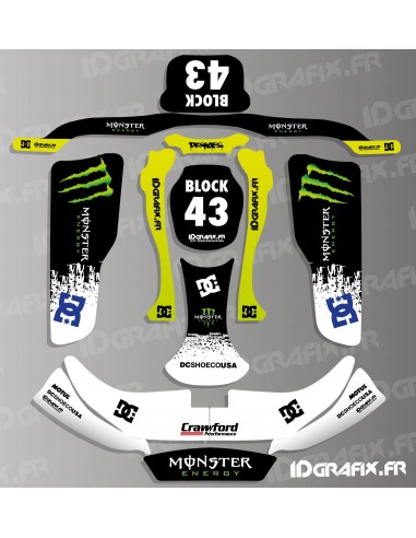 Kit deco 100% Personalizado Bloque de Subaru serie de Kart KG EVO