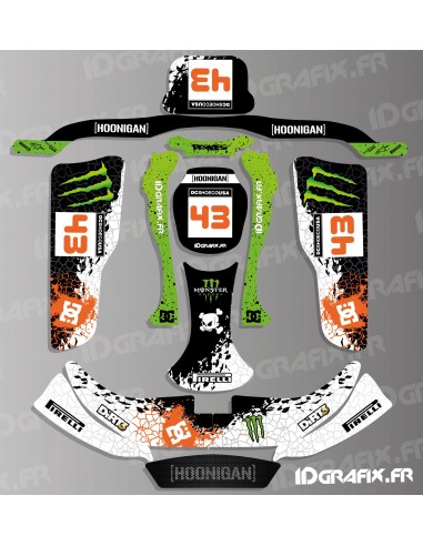 Kit deco 100% Personalizado Bloque de la serie Clásica de Kart KG EVO