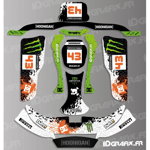 Kit deco 100% Personalitzada del Bloc sèries Clàssiques per a Kart KG EVO -idgrafix