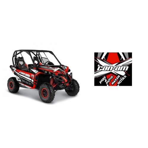 Kit déco 100% Perso Red Edition - Can Am 1000 Maverick - M. DAPREMONT -idgrafix