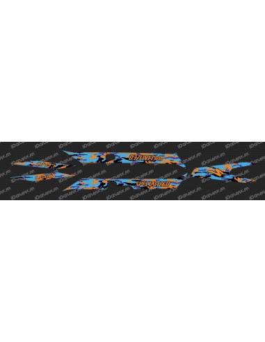 Kit déco CAMO BLUE Edition Light (Orange)- Specialized Turbo Levo