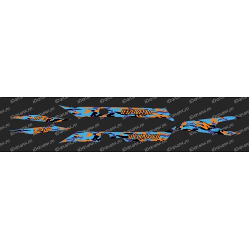 Kit deco CAMO BLUE Edition Light (Orange)- Specialized Turbo Levo - IDgrafix