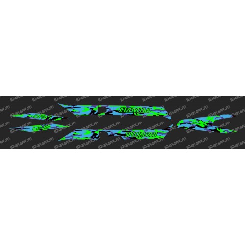 Kit deco CAMO BLUE Edition Light (Green)- Specialized Turbo Levo - IDgrafix