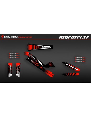 Kit deco 100% Personalizado Monstruo Edición Completa (Rojo) - Specialized Turbo Levo