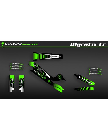 Kit deco 100% Personalizzato Mostro Edizione Completa (Verde) - Specialized Turbo Levo