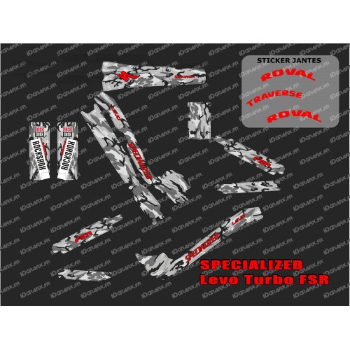 Kit deco Camo SPE Edition Full (Red) - Specialized Turbo Levo-idgrafix