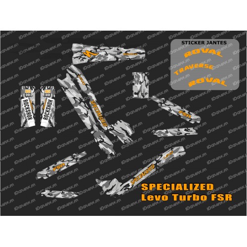 Kit deco Camo SPE Edition Full (ORANGE) - Specialized Turbo Levo-idgrafix
