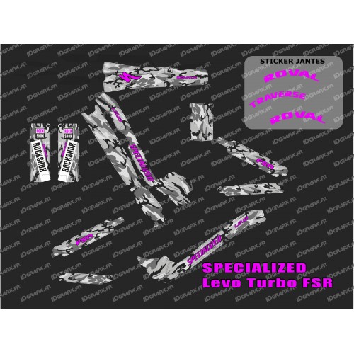 Kit deco Camo SPE Edition Full (Pink) - Specialized Turbo Levo-idgrafix