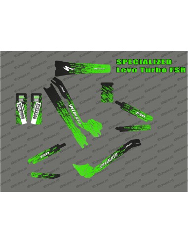 Kit déco LEVO Edition Full (Vert) - Specialized Turbo Levo