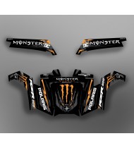 Kit décoration Monster Race Edition (Orange) - IDgrafix - Polaris RZR 900 XP