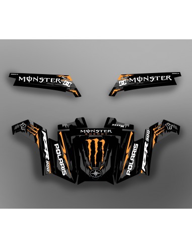 Kit décoration Monster Race Edition (Orange) - IDgrafix - Polaris RZR 900 XP