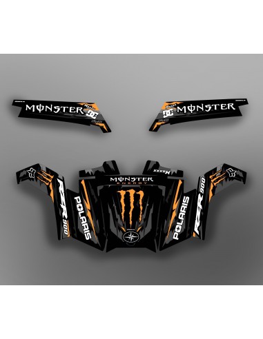 Kit de décoration Carrera de Monster Edition (Naranja) - IDgrafix - Polaris RZR 900 XP