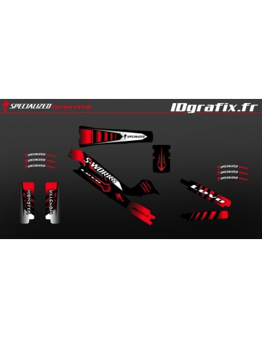 Kit deco 100% Personalitzat Monstre Edició Completa (Vermell) - Especialitzada Turbo Levo SWORKS -idgrafix