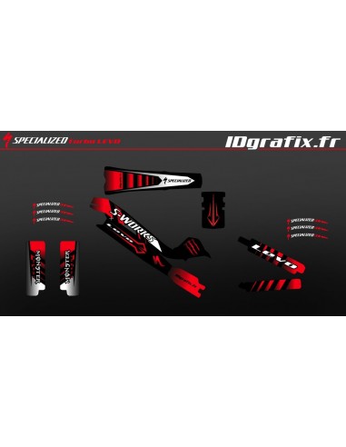 Kit deco 100% Personalizado Monstruo Edición Completa (Rojo) - Specialized Turbo Levo SWORKS