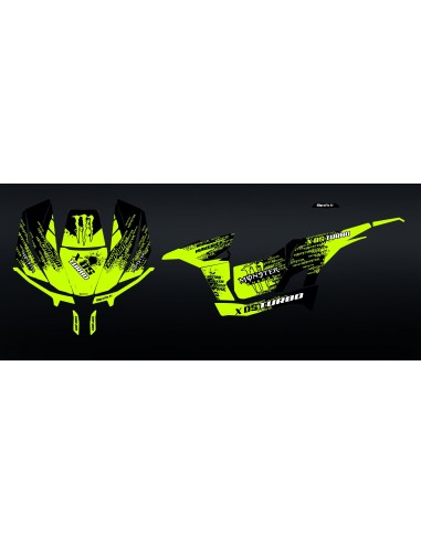 Kit décoration Snake Jaune - Idgrafix - Can Am 1000 Maverick