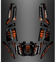 Kit de decoració 100% Personalitzat Monstre de color Taronja Edició - IDgrafix - Polaris RZR 900 XP -idgrafix