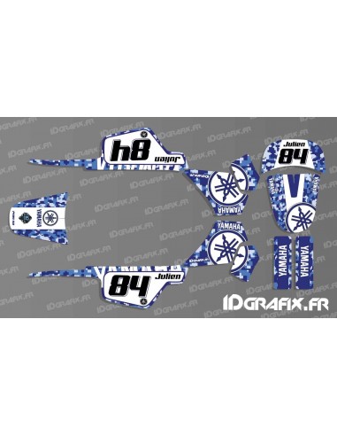 Kit décoration Digital Bleu Full - IDgrafix - Yamaha 50 Piwi