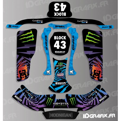 Kit deco 100% Personalitzat Bloc 2016 sèrie per a Kart KG EVO -idgrafix