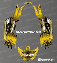 Kit dekor Cracked Series Gelb - Idgrafix - Can Am Maverick X3