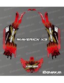 Kit dekor Cracked Series-Rot - Idgrafix - Can Am Maverick X3