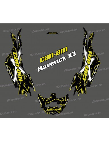 Kit de decoración de XTeam de la Serie de color Amarillo - Idgrafix - Can Am Maverick X3