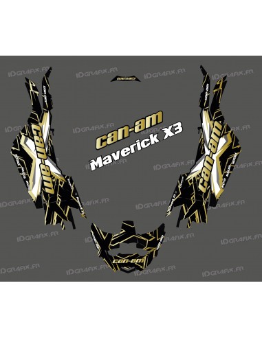 Kit de decoración de XTeam de la Serie de Oro - Idgrafix - Can Am Maverick X3